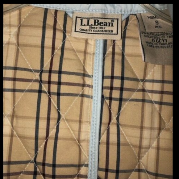 Gorgeous VTG Womens ICE BLUE Medium LL Bean Quilted Lined Barn Vest Perfect! - Picture 5 of 8